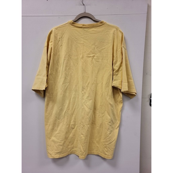 Pluma USA Heavyweight Cotton T-Shirt Mens XL Yellow Short Sleeve Tee Shirt - Picture 3 of 10